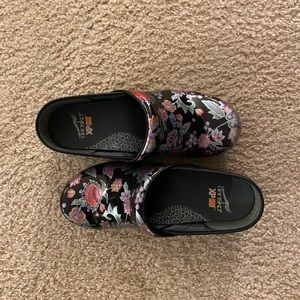 Dansko Clogs Floral Pattern
